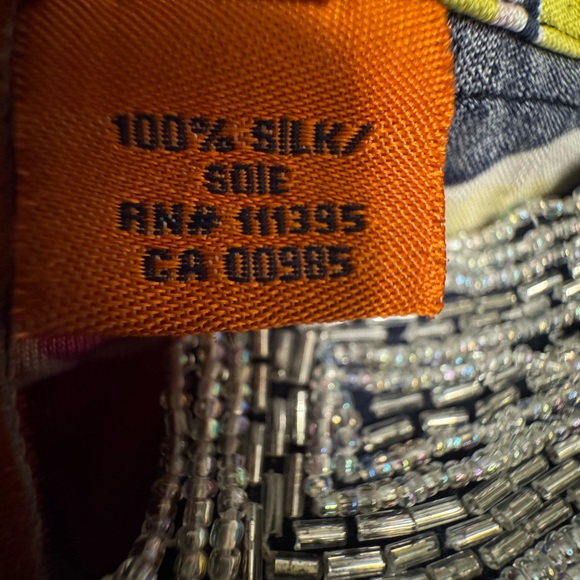 Tory Burch sz MED Black, Lime, & Multi-Pink Floral Long Sleeve Tunic Top - Picture 6 of 7